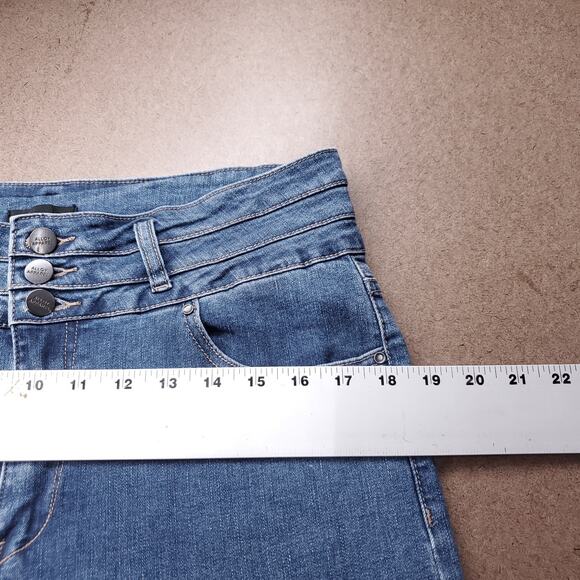 Alloy Apparel Tall Heidi Ultra High Rise Jeans Women Jr 16/37 Blue Skinny Sleek - Picture 9 of 13